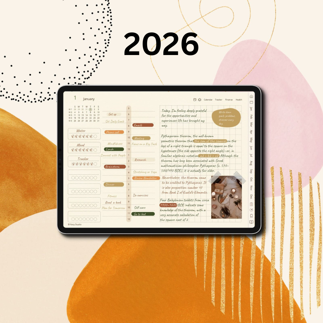 2025 & 2026 Digital Planner Templates Bundle – MRR & PLR Included - Image 4