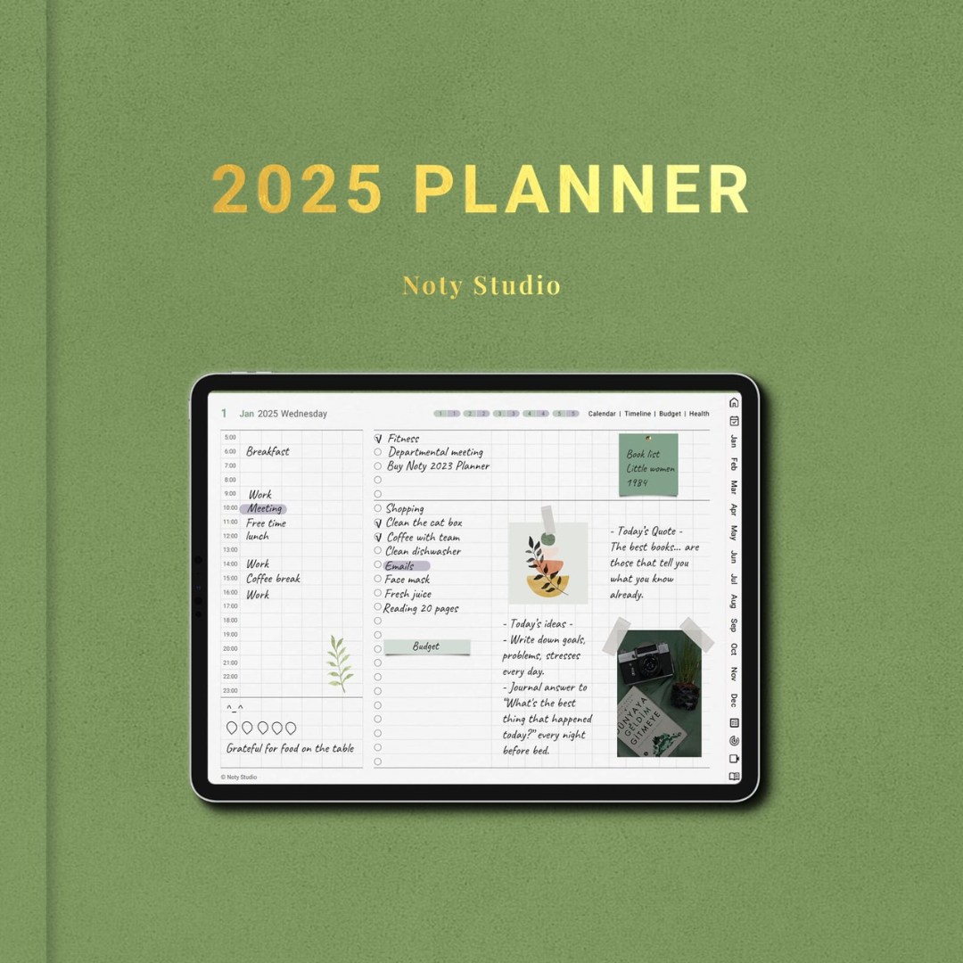 2025 & 2026 Digital Planner Templates Bundle – MRR & PLR Included